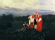 Konstantin Korovin The Rural life of Northern Sweden oil painting artist